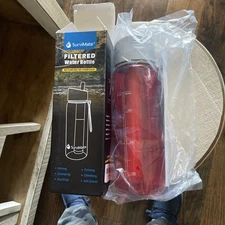 SurviMate 5-Stage 0.01μm Ultra-Filtration Filtered Water Bottle, BPA-Free Materi