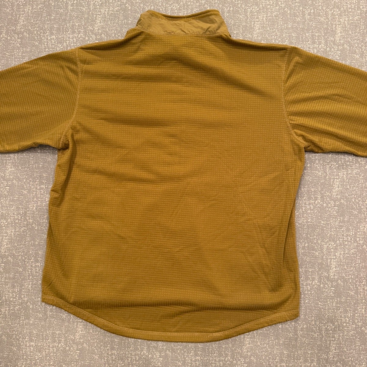 Peckham USMC Polartec Grid Fleece Pullover Coyote Brown Mens XXL-REG Quarter Zip View 3