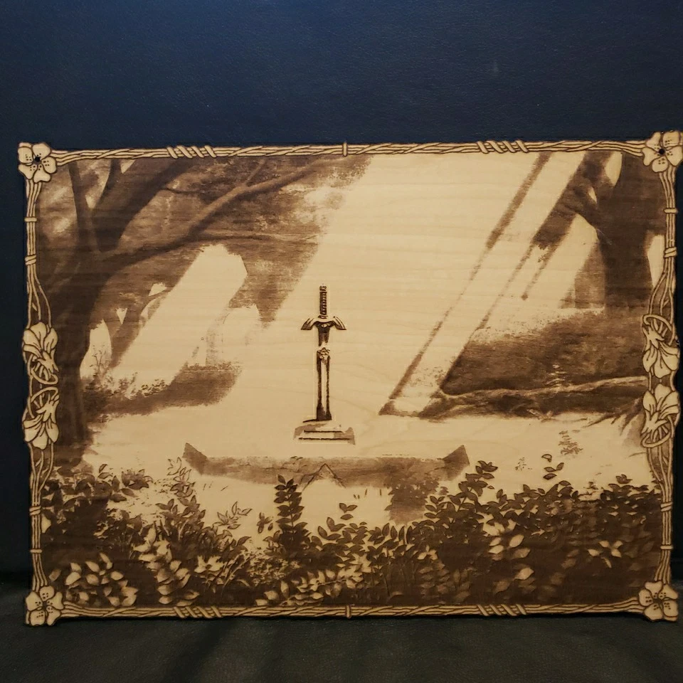 Legend Of Zelda A Link To The Past SNES Master Sword Video Game Wall Art - Image 3 of 4