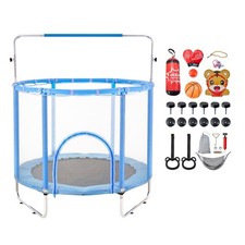 55" Kids Trampoline, 4.6FT Indoor Outdoor Trampoline, Mini Toddler Recreational