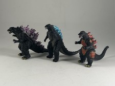 Lot of 3 Godzilla 3.5" Godzilla Poseable Action Figures TOHO