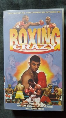 Boxing Crazy VHS Video Featuring Ali Tyson Foreman Holyfield Naseem Eubank Benn