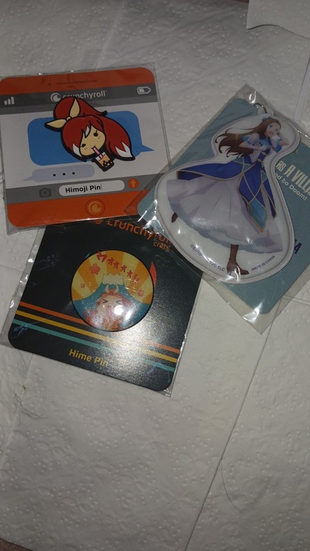 Crunchyroll Anime Lapel Pins Lot Of 3 