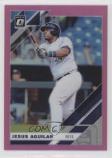 2019 Panini Donruss Optic Pink Prizm Jesus Aguilar #166 0d6s