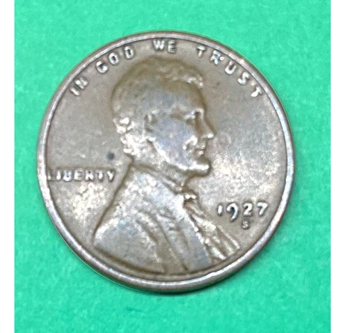 1927-S VF Lincoln Wheat Penny Cent - Sharp Detail
