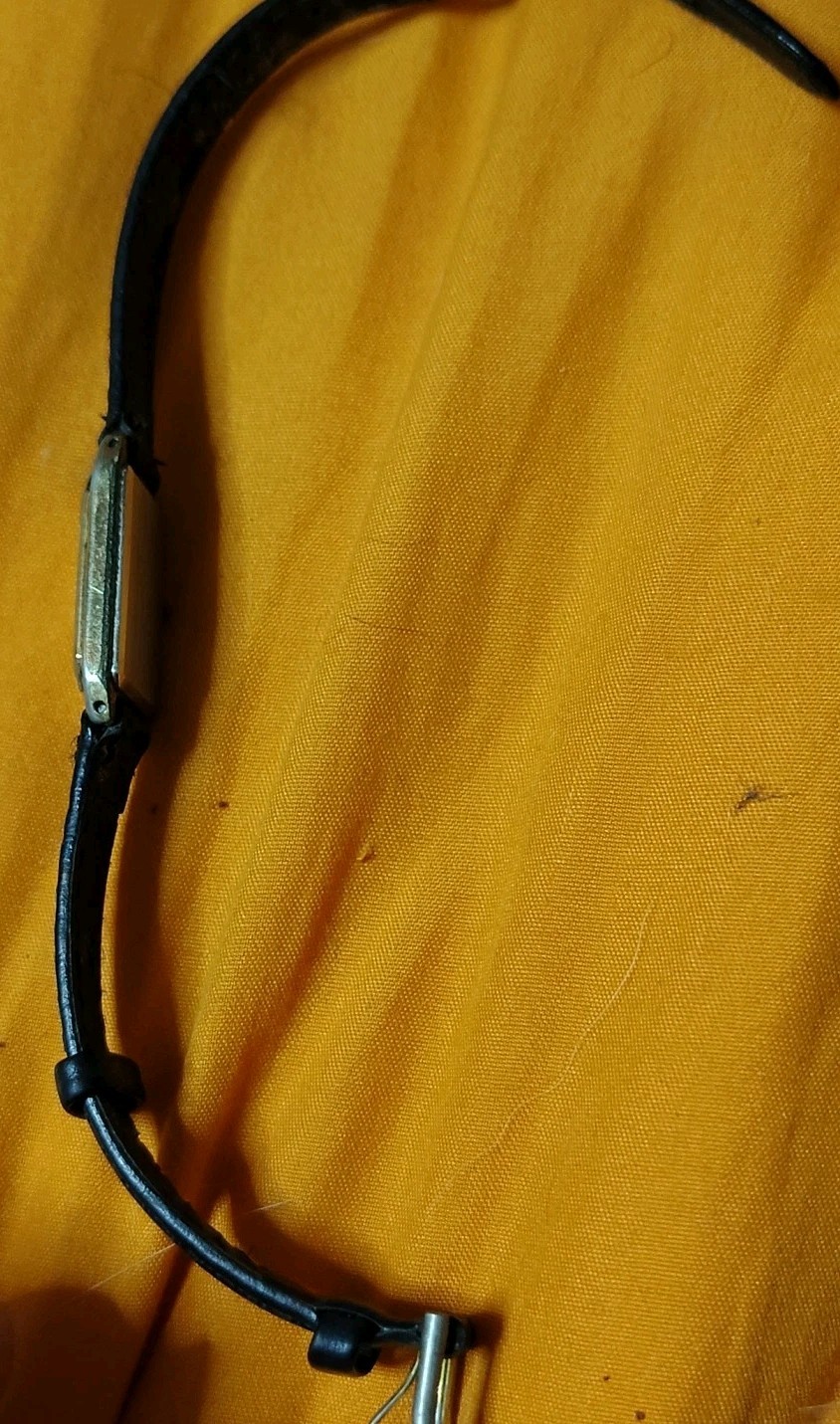 Vintage Waltham Gold Rectangular Thin Quartz Watc… - image 10