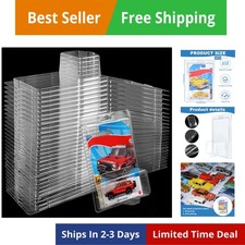 30 Pcs Clear Protector Cases Model Car Clamshell Cases Display Case Clear Pro...