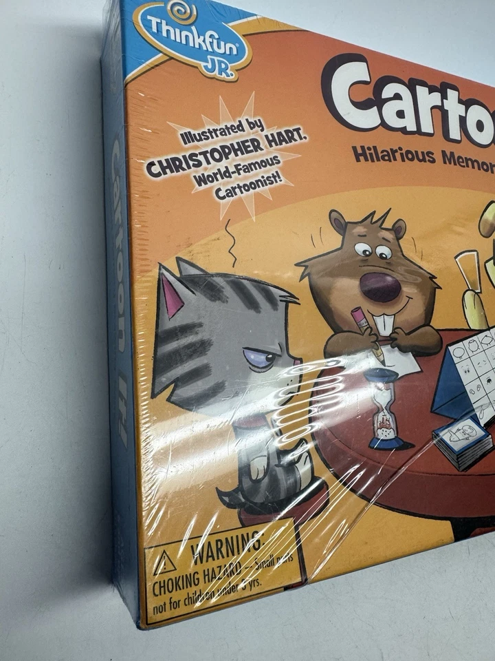 FACTORY SEALED NEW THINKFUL JR~ Cartoon it! - Hilarious Memory Drawing Game - Image 2 of 4