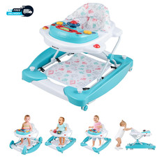 Baby Walker 6 In 1 Foldable Baby Walker and Bouncer Combo Infant Activity