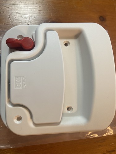 White Leonardo RV Camper Entry Door Lock W/Keys Fastec FIC LEO-WHT NEW - Picture 4 of 8