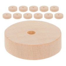 Kit Ruota Carrozza 12 Pezzi Completo Ruote in Legno per Carrello Artigianato Giocattolo