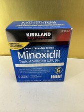 Kirkland Minoxidil 5 Extra Strength Men Hair Regrowth Solution 6 Month Original
