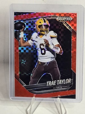 2025 Panini Prizm Black Prospects Red Power Prizm 29/75 Trae Taylor #179   