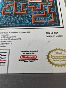 Loopz (Nintendo NES, 1990) CIB Complete w/ Box & Manual