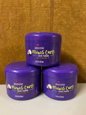 3 Aussie Miracle Curls Creme Pudding With Coconut Oil 7.6 Oz. Each