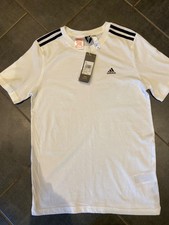 ADIDAS white short sleeved tshirt BNWT size 13-14 years BNWT