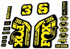 Fox 36 Fork Decal Sticker Set 2021 Factory Mtb Suspension Graphics Yellow Fox 36 Fork Decal Sticker Set 2021 Factory Mtb Suspension Graphics Yellow