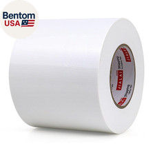 5 Inch Wide Duct Tape, Industrial Grade White 5 Inches X 55 Yards 164 Ft , 9 Mi