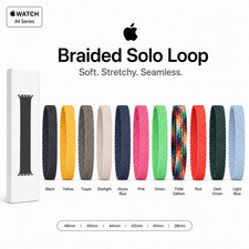 Genuine Apple Watch Braided Solo Loop Strap 49mm 46mm 45mm 44mm 42mm 41mm 38mm