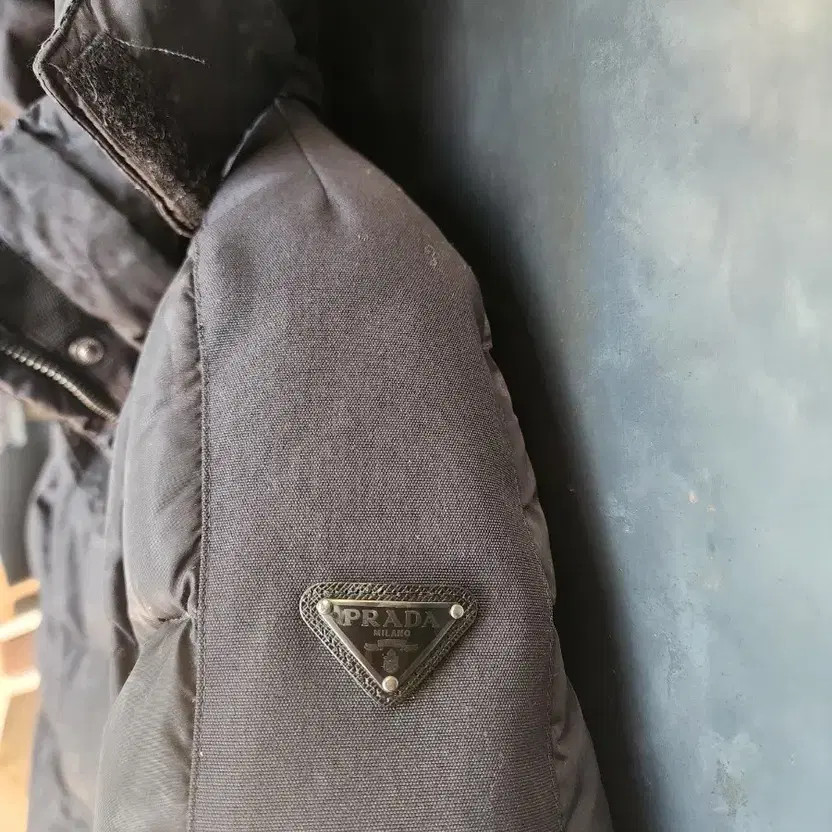 Prada Authentic Triangular Logo Down Puffer Jacke… - image 9