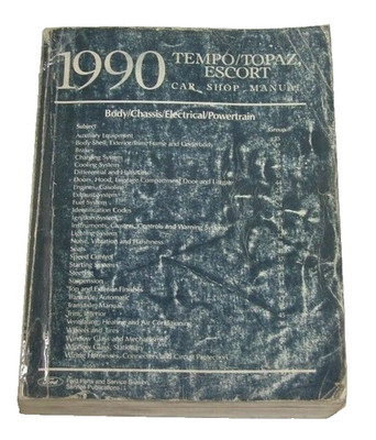 1990 Tempo Topaz Escort Factory Service Manual