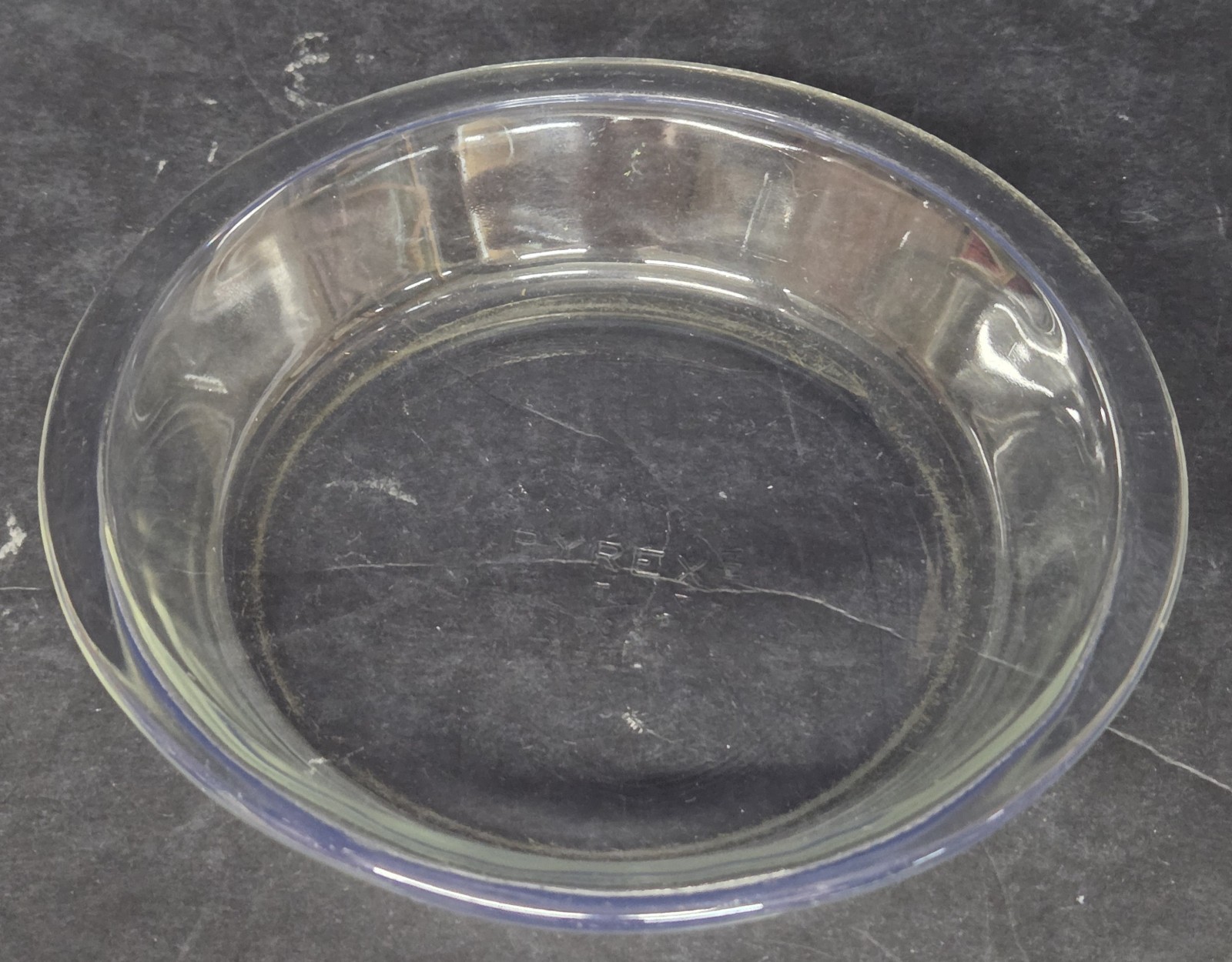 3 Vintage PYREX 6" Mini Pie Pans 206 Smooth Edge Clear Tart Plate USA