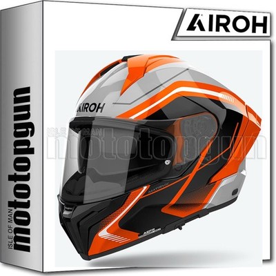 AIROH FULL FACE MOTORCYCLE HELMET MATRYX MXW32 WIDE GLOSS ORANGE XL