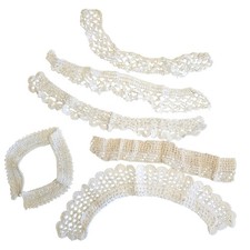 Lot of Vintage Collars, Lace, Crochet Trim Antique