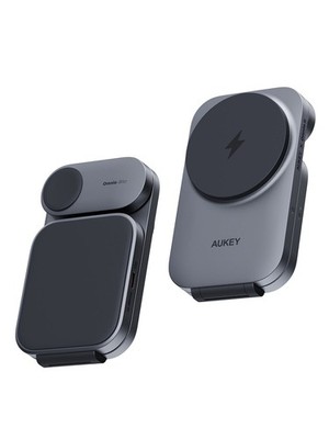 Aukey - MagFusion 3-in-1 Foldable Magnetic Wireless Charger (Qi 2.0, 30W）