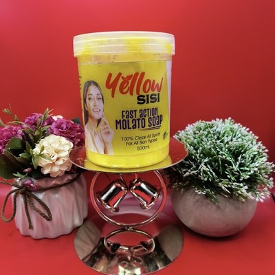 Yellow sisi Fast Acton snow white Anti Aging molato Soap  % Effective  500ml