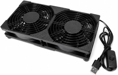 240mm Dual USB Cooling Fan, 2 x 120mm 5V USB Powered Cooling