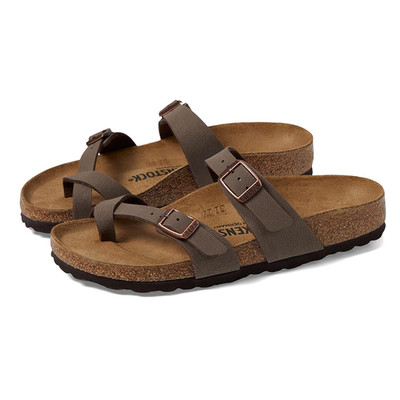 Birkenstock Mayari Mocha Classic Birkibuc Cork Two-Strap Sandals Women s Shoes