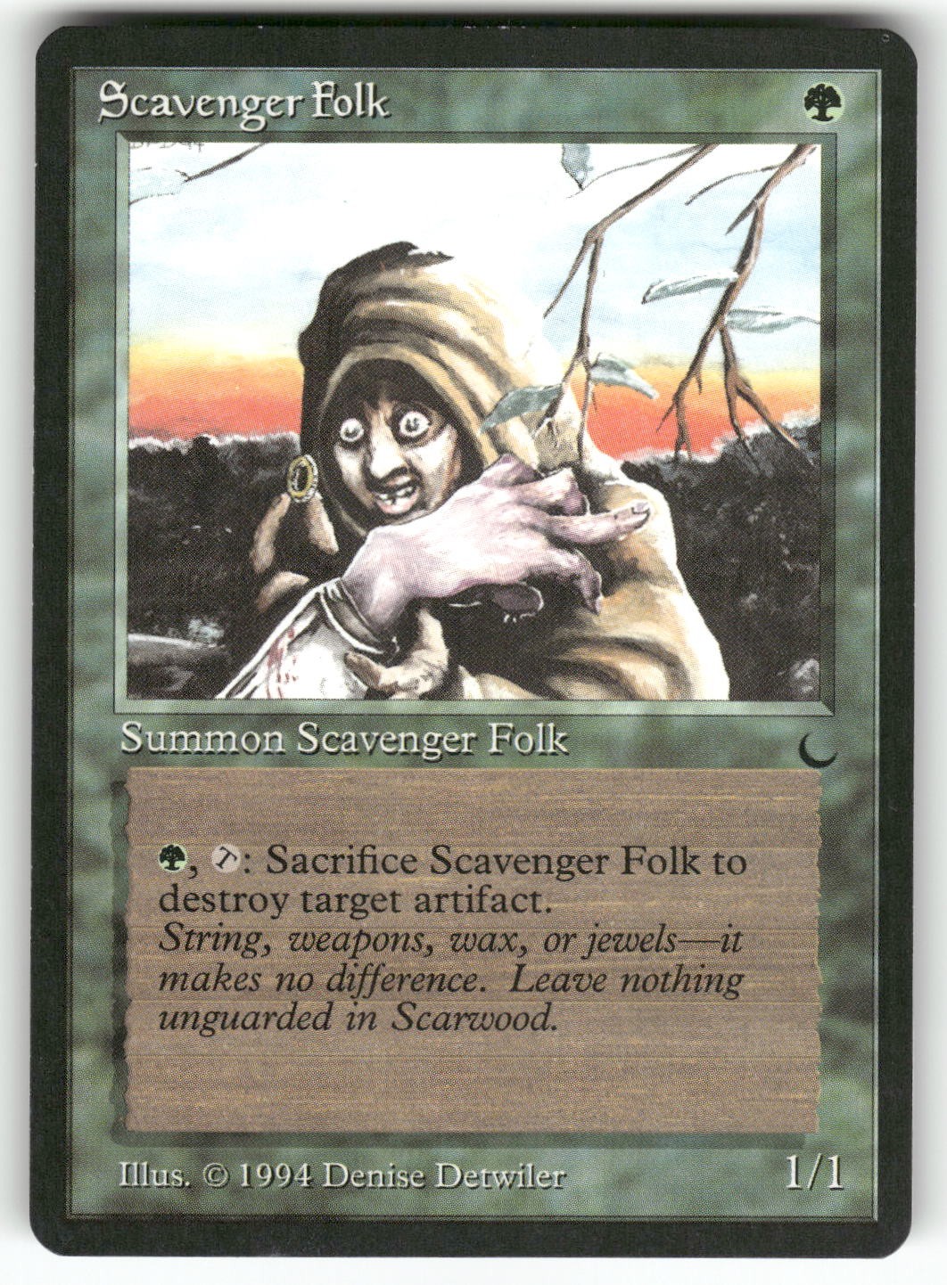Scavenger Folk The Dark Common Magic: the gathering Near Mint or Better