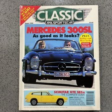 CLASSIC AND SPORTS CAR Magazine August 1995 Mercedes 300SL