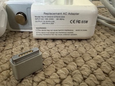 85W Netzteil für Apple MacBook Pro MageSafe 1 mit MagSafe 2 Adapter