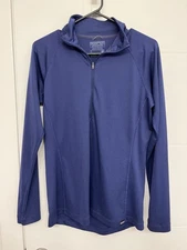 Patagonia Women’s Capilene Midweight Baselayer L Navy Blue Hike Ski Outdoor EUC