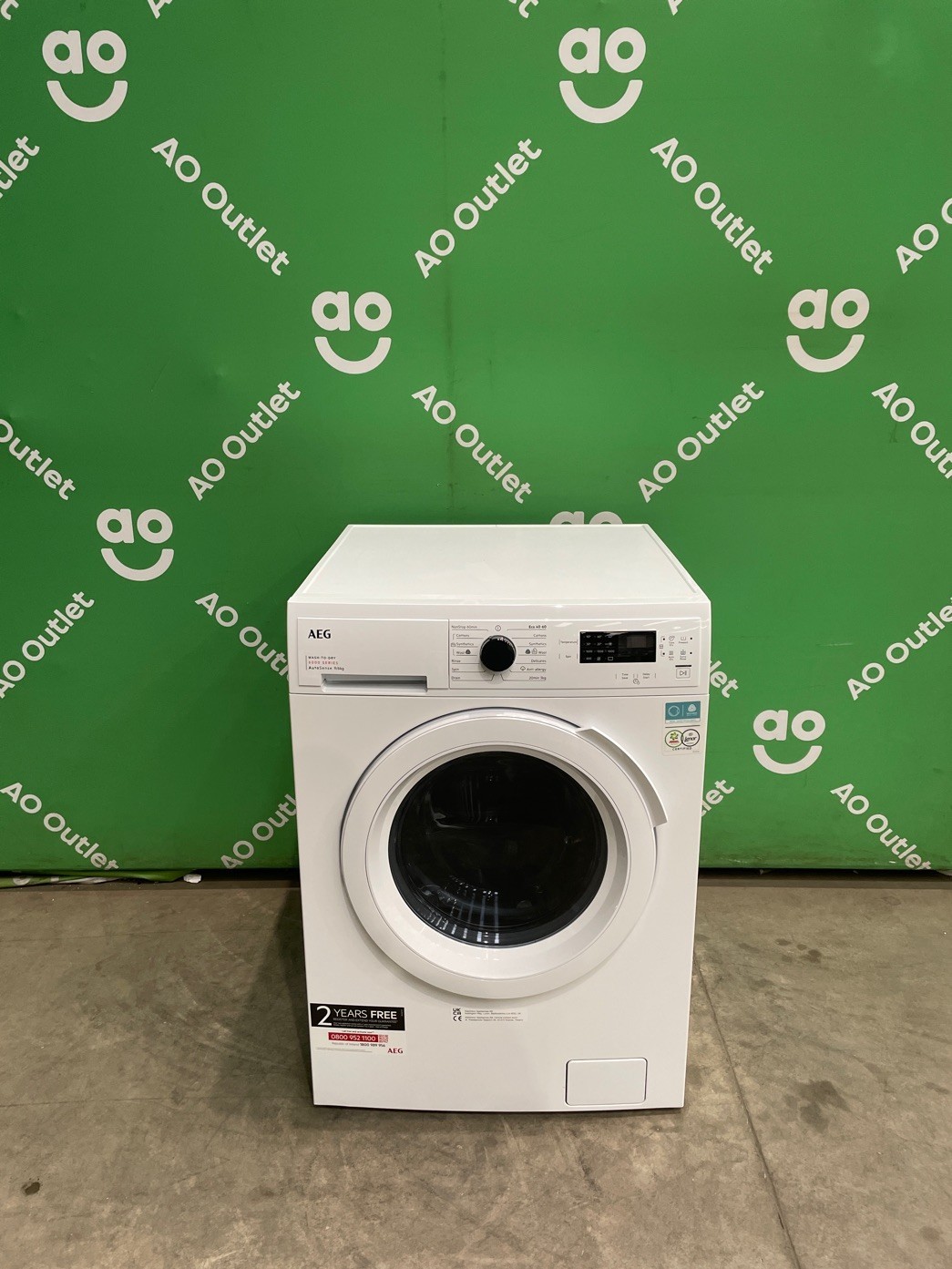AEG Washer Dryer 9Kg/6Kg 1600 rpm White D Rated LWX60966B #LF121378
