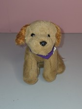 Nintendogs Nintendo Brown Puppy Dog Mini Stuffed Plush 5 Purple Bandana