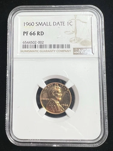 1960 Small Date 1C Lincoln Memorial Cent NGC PF 66 RD #389