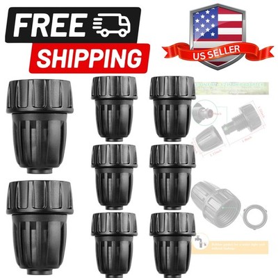 Drip Irrigation Tubing s, 8 Pcs Irrigation Hose Adapter for 3/4'' to 1/2'' Viny...