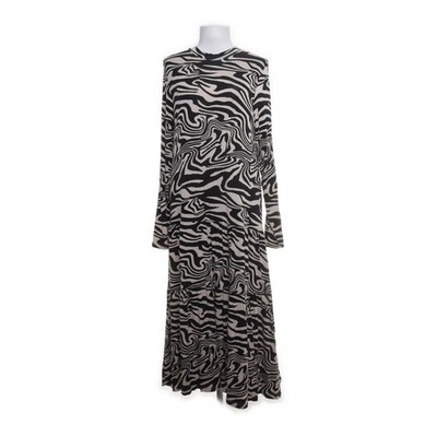 Lindex, Kleid, Größe: M, Beige/Schwarz, Elasthan/Viskose, Zebra, Damen #ttK
