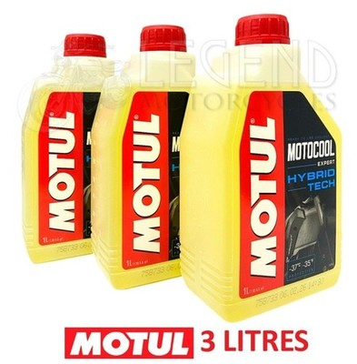 3 x Motul Motocool Expert Ready to use Motorcycle Coolant & Anti Freeze 1 Litre
