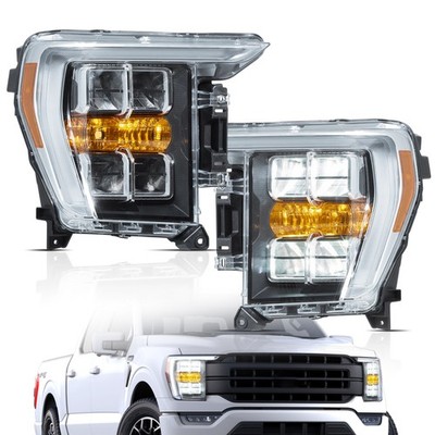 Für Ford F150 F-150 2021 2022 2023 Paar VLAND LED-Reflektor-Scheinwerfer Blinker
