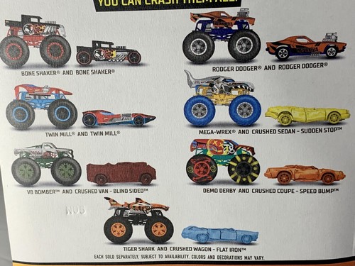 NEU 2020 Mattel HEISSRÄDER Druckguss TWIN MILL Monster Jam LKW & Auto COMBO - Bild 6 von 7