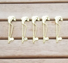 5 GOLD PLATED  FLY FISHING PEN CLIP FOR SLIMLINE PENS WOODTURNING PROJECT KIT