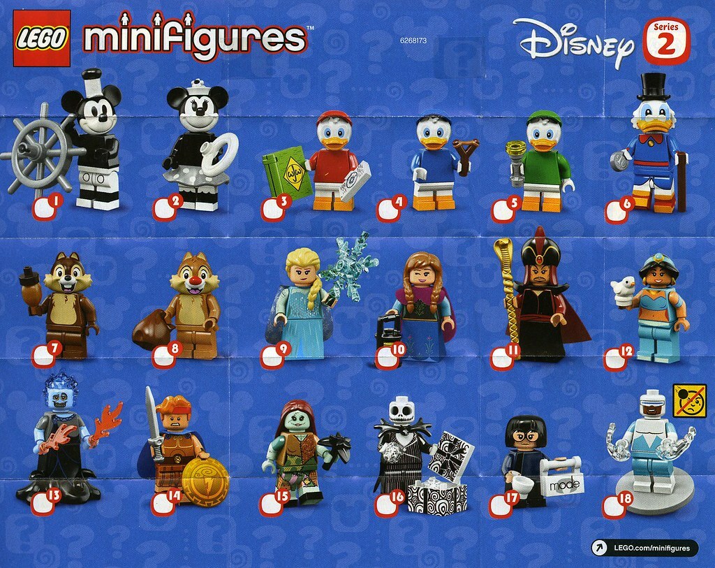 LEGO DISNEY MINIFIGURES 71024 SERIES FROM NEW DISPLAY BOX ALL