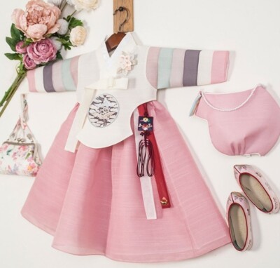 RUA Rainbow-Colored Hanbok Korean Princess Clothing Birthday Party Girl IV  PK
