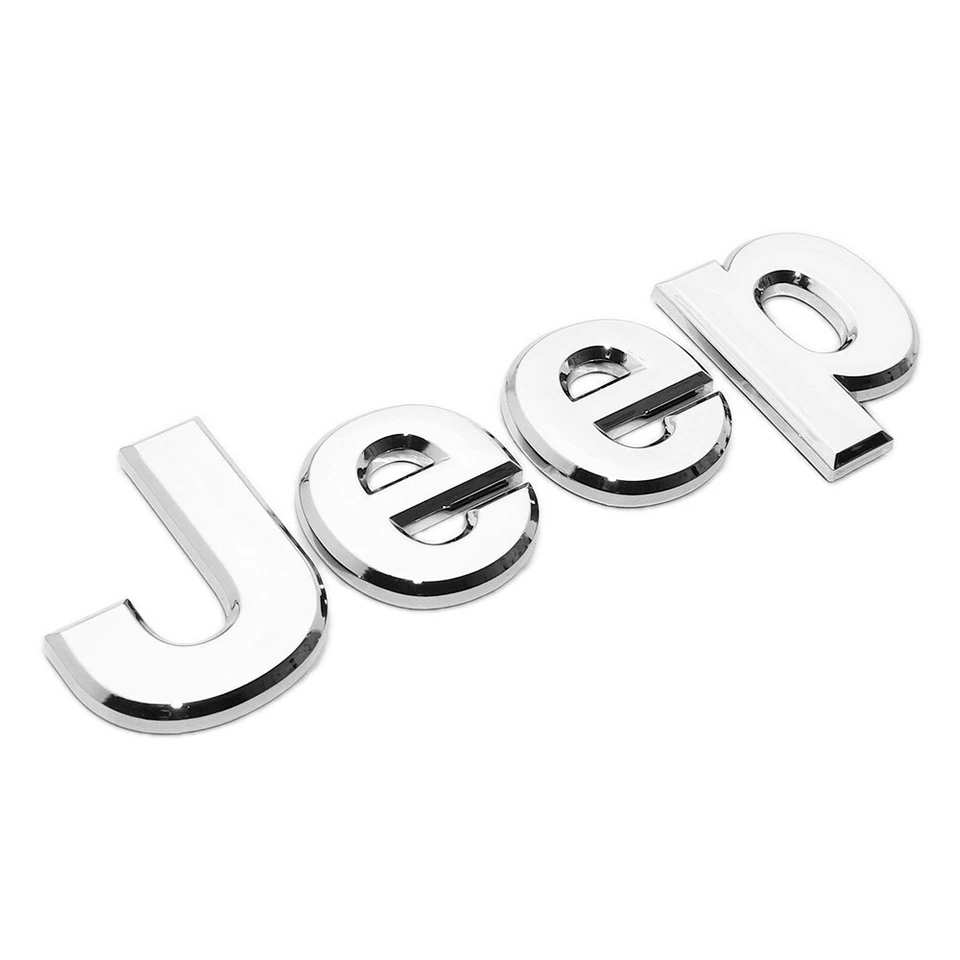 2005-2017 OEM MOPAR HOOD OR LIFTGATE Chrome JEEP EMBLEM NAMEPLATE 68211296AA - Изображение 2 из 4