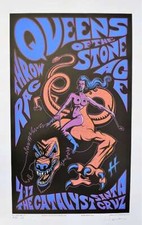 Queens Of The Stone Age Concert Poster Santa Cruz 2005 Artist Proof