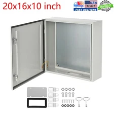 20x16x10'' Nema 4X Carbon Steel Electrical Enclosure IP66 Junction Box Lockable